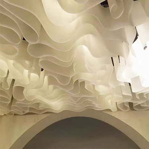 Papel texturizado francés Estilo moderno Tela de caída Tela de techo Caída de un techo de grado para tienda de hotel - Product Image 2