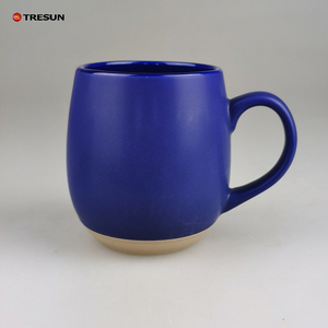 Custom Logo Printed Both Glaze Ceramic Coffee Mug Creative Big Belly Stoneware Tea Beer <b>Cup</b> Black Pearl Coffee Mug - Product Image 5