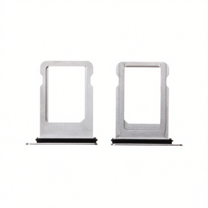 Vassoio porta SIM in metallo argentato di ricambio per iPhone X - Product Image 2