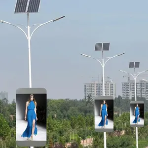 High Brightness Outdoor Advertising Lamp Post Video Panel Wall <strong>Screen</strong> Street <strong>Light</strong> <strong>Pole</strong> <strong>Led</strong> <strong>Display</strong> - Product Image 4