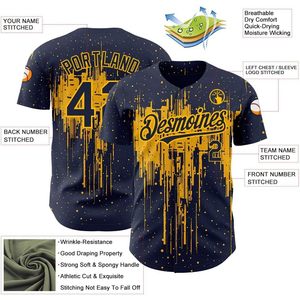 เสื้อเบสบอลแบบกำหนดเอง FOXA Desmoines คอวี ระบายเหงื่อได้ดี ชุดกีฬาผู้ชาย ติดกระดุมเต็มตัว เย็บอย่างดี ชุดทีม - Product Image 1