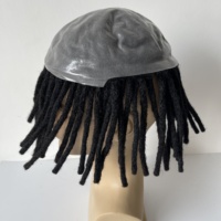 Nouvelles Prothèses Capillaires Dreadlock 8x10 à Base de Peau, 100% Cheveux Humains, Conçues Spécialement pour Hommes Noirs