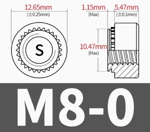 LeGood M4 Écrous à rivets auto-serrants en acier inoxydable - Product Image 6