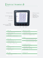 Compteur de puissance numérique EASTSONG ES96ZY/K4 96*96mm, mesure des harmoniques 2~31, 4DI 4DO, énergie quatre quadrants, compteur de panneau RS485 IP65