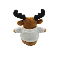 Animaux en peluche mignons, élan, tigre, lion, animaux sauvages avec t-shirt, logo personnalisé