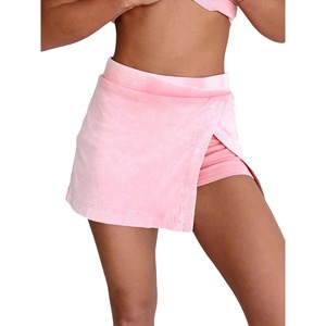 Pure-color Fashion Casual Suit Women's Summer New Short Sleeve T-shirt Short <b>Skirt</b> Pants 2 Piece Set Fashion - Product Image 5