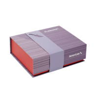 Boîte rigide magnétique personnalisée avec logo, style livre, pour emballage cadeau de luxe, avec bande décorative en papier
