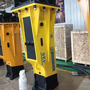SOOSAN SB125 Martillos hidráulicos Tipo caja Excavadora Accesorios a gran escala 1 año de garantía Piezas de repuesto gratuitas incluyendo cincel - Product Image 1