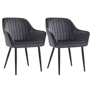 Mid Century Classic Upholstered Hotel <b>Armchair</b> Fabric Velvet Dining Room Chairs for Home Kitchen - Product Image 4