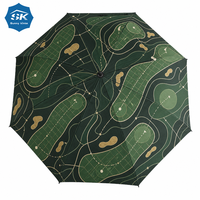 Parapluie de golf de haute qualité à motif planètes et orbites célestes, avec cadre résistant au vent fort, pour articles promotionnels de marque artistique