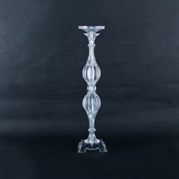 Support à fleurs transparent en acrylique de 23,6 pouces, colonne de présentation transparente pour centre de table de mariage, décoration d'événements