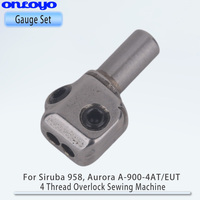 Jeu de jauges pour machine à coudre surjeteuse 4 fils Siruba 958, Aurora A-900-4AT/EUT, plaque à aiguilles SF809C, griffes d'entraînement H445+D575