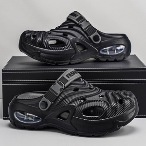 Sandalias para hombre, zuecos de verano con recortes huecos para hombre, zapatos de plataforma con cojín antideslizantes para caminar a diario, adecuados para salidas familiares - Product Image 5