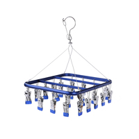 Shiyong – Nouveaux crochets et pinces à chaussettes triangulaires en métal de haute qualité – Organisateur de linge domestique durable et peu encombrant