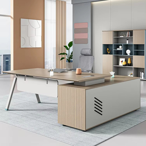<span class=keywords><strong>Bureau</strong></span> de direction moderne en bois de luxe, vente en gros directe d'usine, table de <span class=keywords><strong>bureau</strong></span> pour manager, 1,6 m, 1,8 m, 2 m - Product Image 1
