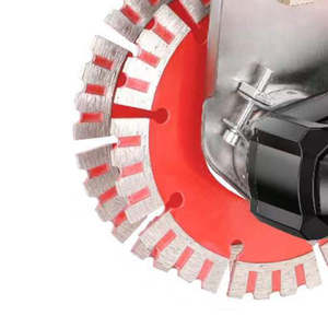 Mesin pemotong listrik desain baru, mesin pemotong logam bebas debu pisau gergaji ganda 133mm slot beton - Product Image 3