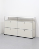 Meuble TV Flottant Minimaliste en Acier Inoxydable Personnalisé Style Moderne Meuble TV avec Grand Rangement Fournisseur d'Usine