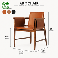 Chaise Commerciale en Bois Massif Rembourrée en Cuir pour Restaurant, Café, Hôtel – Mobilier d'Hôtellerie – Ensembles de Sièges à Structure en Bois