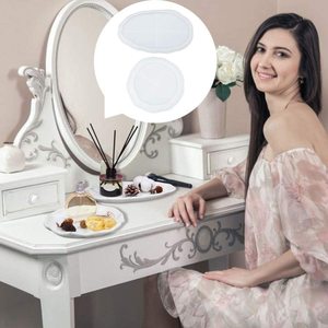 Bandeja ovalada molde de silicona molde de fundición epoxi tocador exhibición de joyería bandeja de almacenamiento de joyería DIY - Product Image 5