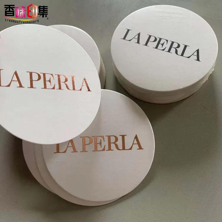 Tiras de cheiro de fragrância impressão de logotipo personalizada, tiras/cartões do testador de perfume/tira de papel de teste, estampagem de ouro