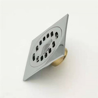 Logo personnalisé OEM haute qualité bonne vente insert carré pour carrelage couvercle de drain de sol en laiton chromé drain