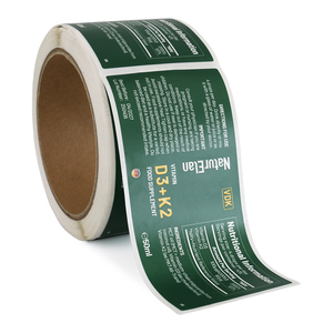 Tùy chỉnh sức Khỏe Bổ sung Nhãn dán nhãn cuộn với không thấm nước Matte cán in ấn bao bì - Product Image 2