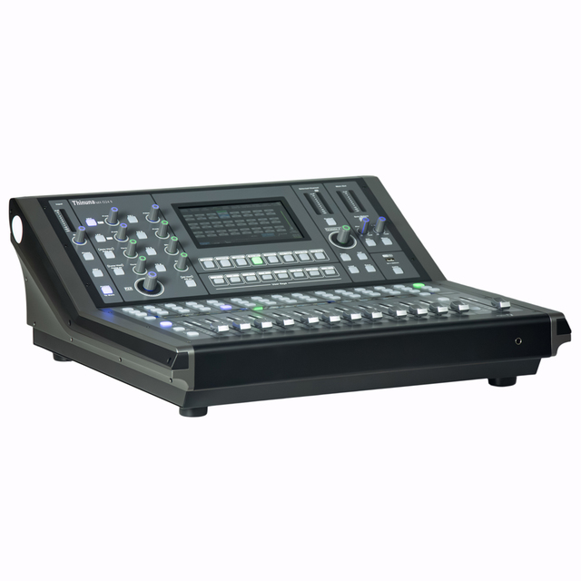 Thinuna MX-D24 II Professional 24-Channel Digital Mixing Console with 100mm Motorized Faders, 7" Touchscreen & 32-bit DSP