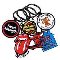 Porte-clés mousquetons personnalisés en alliage, en métal moulé sous pression, étanches, style rétro, motifs de dessins animés, logos d'entreprise, promotionnels