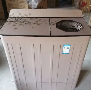 15 kg grande capacidade duplo aço máquina de lavar roupa, casa semi-automática duplo tambor máquina de lavar roupa, lavar e secar
