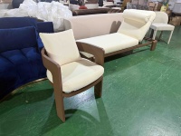 Fauteuil de salle à manger contemporain en aluminium Disen Furniture Rh Bronte, écologique, imperméable, durable, léger, confortable, pour l'extérieur