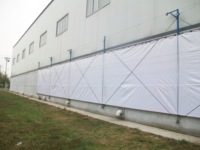 Nouveaux rideaux manuels imperméables en PE pour volailles, porcs, bovins, fermes, rideaux de refroidissement pour fermes Sunfast