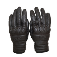 Guantes de Motocicleta de Cuero Estilo Retro, Guantes para Motocross y Dirt Bike, Cómodos, Resistentes a Impactos, para Conducir y Carreras