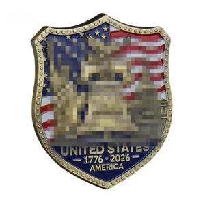 ABD 250. Yıl Dönümü Özelleştirilebilir Hatıra Parası Çinko Alaşımı UV Baskılı Kabartmalı Kalkan Tasarımlı Hatıra Hediyesi - Product Image 2