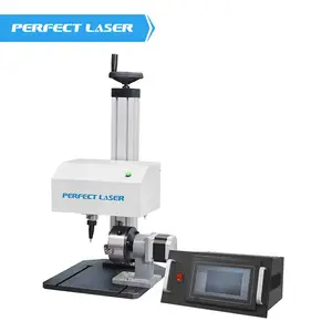 Perfeito Laser-LCD Operação Tela Rotary VIN/Chassis Número Pneumático Dot Peen Marcação Máquina