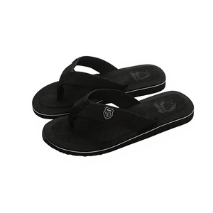 Tongs d'été à bout ouvert pour hommes, grandes tailles, pantoufles de couple transfrontalières, dessus en PVC brodé, tendance mode, semelle intermédiaire en EVA, pour l'extérieur - Product Image 1