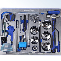 Kit d'outils de formation pour mécaniciens débutants en acier au carbone 245 pièces, ensemble de clés à douilles manuelles de base pour la réparation automobile, idéal pour la formation professionnelle