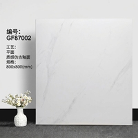 Carrelage de sol en porcelaine poli effet marbre blanc Calacatta 80x80cm 800x800mm Foshan 32x32 entièrement émaillé mat vitrifié pour projets