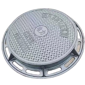 En124 dễ uốn sắt vuông cống Hố ga bìa với khóa màu đen Epoxy sơn tĩnh điện chống trộm - Product Image 6