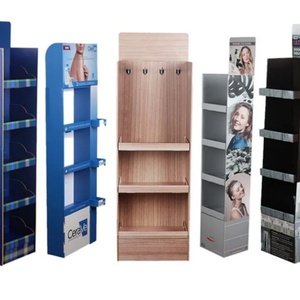 Custom Factory Logo <b>Display</b> <b>Rack</b> Corrugated Cardboard Floor Stand with PP Material Cutting Processing for Shop <b>Display</b> - Product Image 4