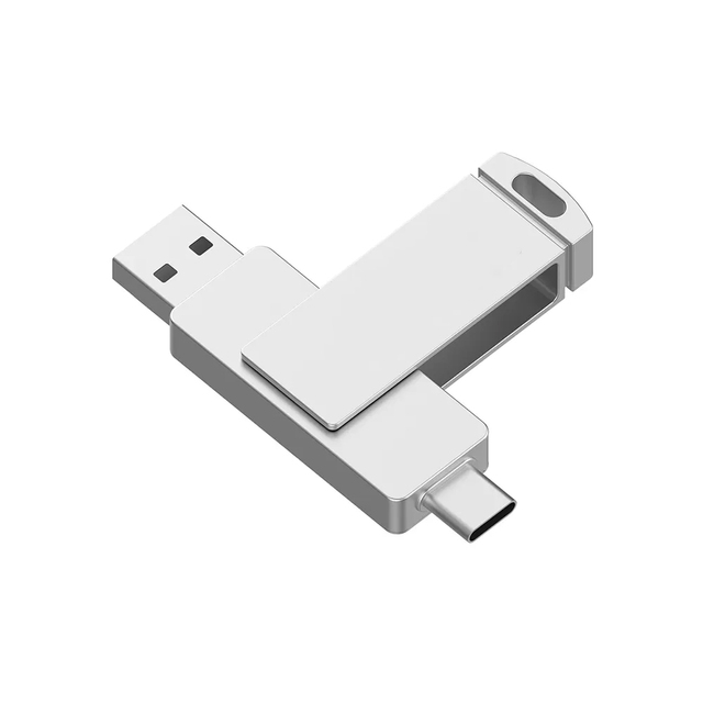 High Speed Usb 3.0 3.1 3.2 Portable Ssd 128gb 256gb 512gb 1tb External Solid State Drive Gray Usb and Type -c Thumb Drive