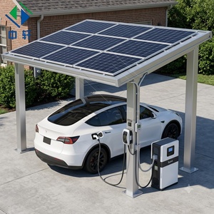 <span class=keywords><strong>Kit</strong></span> Completo de Montaje para Carport Solar con Inversor y Punto de Carga de Batería, Sistema de Montaje para Carport Solar de Fácil Instalación - Product Image 1