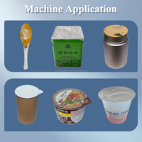 Machine de Scellage Rotative Automatique à Chaud pour Tasses, Boîtes, Papier et Verre - Film Préformé en Aluminium Haute Précision pour Emballage de Boissons