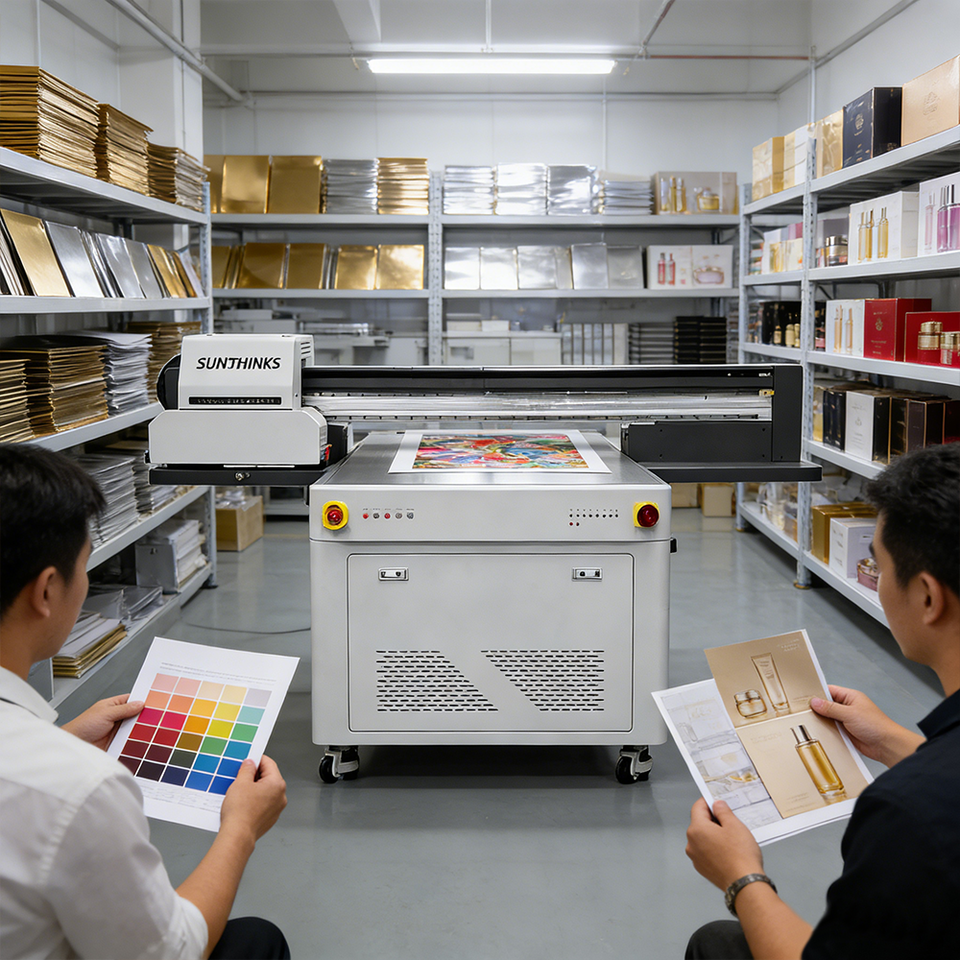 Sunthinks 2026 New Industrial Precision UV Printer SEU1115 UV Flatbed ...