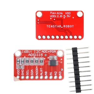 Módulo ADS1115, Placa Roja, ADC I2C de 16 Bits y 4 Canales con Amplificador de Ganancia Profesional - Product Image 5