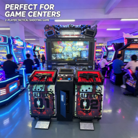 Machine d'arcade de tir tactique à 2 joueurs, fonctionnant à pièces, pour centre de jeux