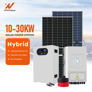 Wingosolar Pronta Consegna Sistema Solare Ibrido Monofase/Trifase da 10KW 15KW 20KW 25KW 30KW con Inverter per Uso Domestico - Product Image 1