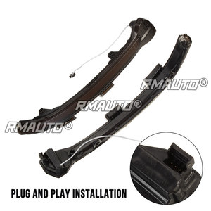 ไฟเลี้ยวแบบไดนามิก LED 2 ชิ้น สำหรับกระจกมองข้าง  ไฟเลี้ยวแบบเรียงลำดับ สำหรับรถยนต์ VW Golf 7 Jetta MK7 VII MK7 Golf 7.5 GTI R Touran - Product Image 5