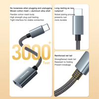 SAMZHE Cable Adaptador OTG USB2.0 Tipo-C de 480Mbps, 0.12m, Aleación de Aluminio, para iPhone 17/16/15, iPad, Android, Laptop, PC