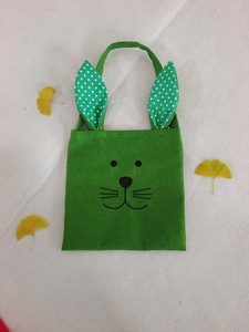 DAMAI Cartoon <b>Easter</b> Bunny Ear Tote <b>Bags</b> Cute Shaped Gift Sacks Creative Holiday Cloth <b>Bags</b> for Party Decoration Supplies - Product Image 3