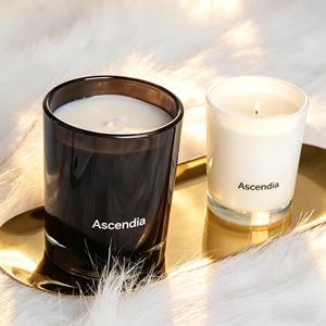 Bougie parfumée Ascendia en cire de soja dans un bocal en verre, minimaliste, aromathérapie, décoration d'intérieur, 70 g, durée de combustion de 40 à 60 heures - Product Image 3